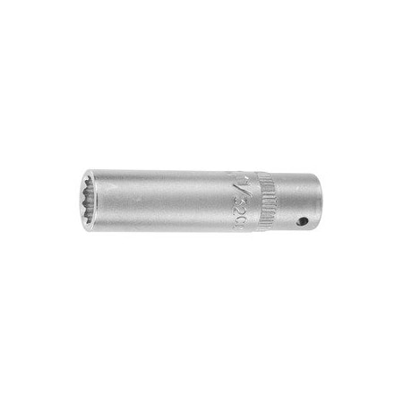 Holex 1/4 inch Drive Socket, 12 pt, Deep, 11/32 inch, 631452.34375 631452 11/32
